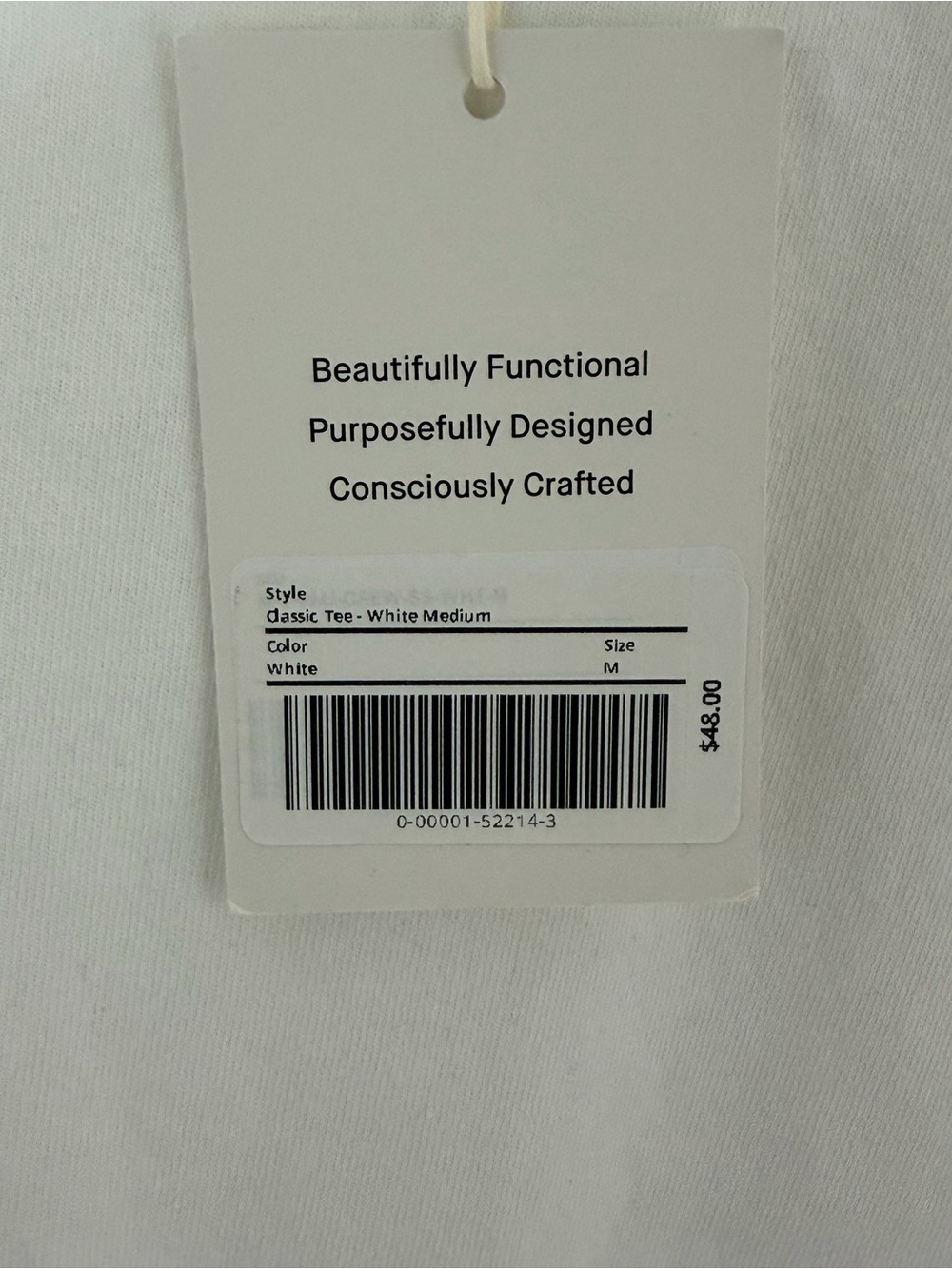 NEW Everlane White Organic Cotton Classic Tee Medium - Picture 6 of 7